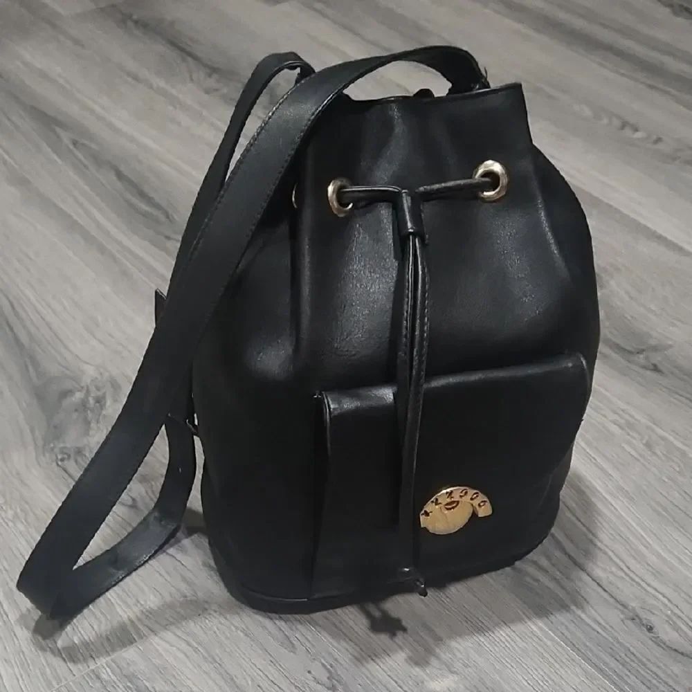 Vintage Black Soft Paloma Picasso Bucket Bag